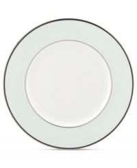 With the bands. The Parker Place accent plate creates instant ambiance with rings of platinum, black and pale blue in sleek bone china. From kate spade new york. With the bands. The Parker Place accent plate creates instant ambiance with rings of platinum, black and pale blue in sleek bone china. From kate spade new york.