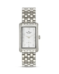 Just the ticket. This kate spade new york watch takes its cues from the jewel box, crafted of plated metal with crystal accents. Just the ticket. This kate spade new york watch takes its cues from the jewel box, crafted of plated metal with crystal accents.