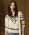 Denim & Supply Ralph Lauren's cozy knit sweater is finished with a Fair Isle pattern and lends a rustic elegance to your attire that will never get old.