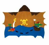 Kidorable Pirate Toddler Towel, Brown, 3-6 Years Kidorable Pirate Toddler Towel, Brown, 3-6 Years
