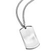 Dolan Bullock Men's Sterling Silver Dog Tag Pendant Necklace