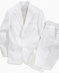 Your boy will become a little man in front of your eyes when he sports this dapper blazer from Nautica. Your boy will become a little man in front of your eyes when he sports this dapper blazer from Nautica.