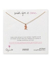 Do more than wish for a cure for breast cancer. Wear Dogeared's meaningful necklace to support the fight--net profits go towards funding research. Do more than wish for a cure for breast cancer. Wear Dogeared's meaningful necklace to support the fight--net profits go towards funding research.