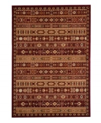 Timeless Persian-inspired designs and lush red color palette that make this Momeni rug a welcome addition to any room. Drop-stitched polypropylene creates a highly durable pile while maintaining luxurious texture and depth.