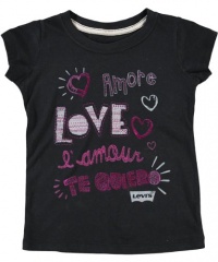 Levi's Romance Languages T-Shirt (Sizes 4 - 6X) - black, 6x Levi's Romance Languages T-Shirt (Sizes 4 - 6X) - black, 6x