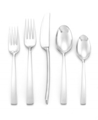 Tailor the table with the Ascend place setting. Long curved handles inspired by pleats found in Donna Karan's ready-to-wear line and crafted of polished stainless steel epitomize chic sophistication. Tailor the table with the Ascend place setting. Long curved handles inspired by pleats found in Donna Karan's ready-to-wear line and crafted of polished stainless steel epitomize chic sophistication.