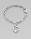 From the Gucci 1973 Collection. A simply chic design with an iconic GG charm on a sleek link chain. Sterling silverLength, about 7Lobster clasp closureMade in Italy