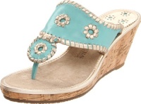 Jack Rogers Women's Del Mar Mid Cork Platform Sandal,Aqua/Platinum,7 M US Jack Rogers Women's Del Mar Mid Cork Platform Sandal,Aqua/Platinum,7 M US