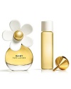 A sparkling floral fragrance that is original and playful, flirtatious with a sweet innocence. For the free-spirited woman who is young at heart, edgy and full of color. The Daisy purse spray is great for travel. The bottle is topped with a single vinyl petal that bends to the touch. Includes: Golden funnel Pure Perfume Daisy Purse Spray bottle, 0.68 oz. Refill, 0.5 oz. 