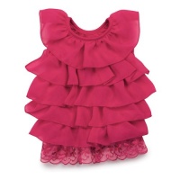 East Side Collection 8-Inch Polyester Ruffle Dog Dress, XX-Small, Raspberry East Side Collection 8-Inch Polyester Ruffle Dog Dress, XX-Small, Raspberry