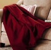 Sunbeam Slumber Rest Red 50x60 Lofttec Heated Throw