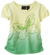 Baby Phat - Kids Girls 2-6x Butterfly Tee, Green, 4