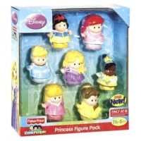 Fisher-Price Little People Disney Princess Figures: Cinderella, Ariel, Rapunzel, Tiana, Belle, Snow White, & Aurora Fisher-Price Little People Disney Princess Figures: Cinderella, Ariel, Rapunzel, Tiana, Belle, Snow White, & Aurora