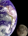 (11x17) Earth and Moon (From Space) Photo Poster Print