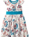 Tea Collection Girls 2-6X Ardmore Floral Twirl Dress, Milk, 2