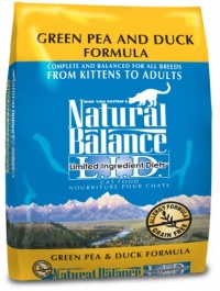 Natural Balance Dry Cat Food, Limited Ingredient Diet Green Pea and Duck Formula, 10 Pound Bag Natural Balance Dry Cat Food, Limited Ingredient Diet Green Pea and Duck Formula, 10 Pound Bag