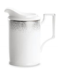 A fine mist of platinum dots settles along the sumptuous white china of this Alana Platinum creamer, bringing elegant allure to every memory-making occasion. From Noritake. A fine mist of platinum dots settles along the sumptuous white china of this Alana Platinum creamer, bringing elegant allure to every memory-making occasion. From Noritake.