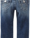 True Religion Boys 2-7 Jack Handstitch Logo Slim Jean, Independence, 4
