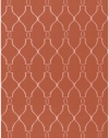 Surya Jill Rosenwald Fallon 3-Feet 6-Inch by 5-Feet 6-Inch Hand Woven Rug, rust crossover