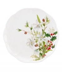 A season of entertaining and celebration will flourish with the Winter Meadow dinner plates from Lenox. Delicate paperwhites bloom on scalloped ivory porcelain designed to mix and match. A season of entertaining and celebration will flourish with the Winter Meadow dinner plates from Lenox. Delicate paperwhites bloom on scalloped ivory porcelain designed to mix and match.