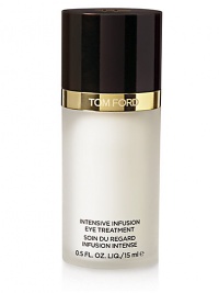 Tom Ford's secret to youthful and mesmerizing eyes: a revitalizing, balmy cream infused with the Tom Ford Infusing Complex. It increases cellular energy and helps maintain the delicate skin around the eyes while nourishing, hydrating and firming the look of the skin and softening fine lines. Eyes instantly brighten; puffiness and dark circles appear diminished. Tom Ford's secret to youthful and mesmerizing eyes: a revitalizing, balmy cream infused with the Tom Ford Infusing Complex. It increases cellular energy and helps maintain the delicate skin around the eyes while nourishing, hydrating and firming the look of the skin and softening fine lines. Eyes instantly brighten; puffiness and dark circles appear diminished.