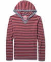 All over striping makes this a hoodie from American Rag that you're going to want to have lined-up for your weekend wear.