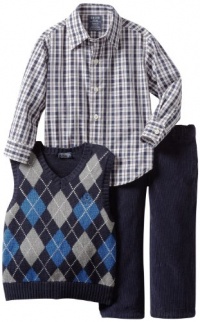 Izod Kids Boys 2-7 Argyle Sweater Vest Plaid Shirt and Pant 3 Piece Set, Sport Navy, 3T/3 Regular Izod Kids Boys 2-7 Argyle Sweater Vest Plaid Shirt and Pant 3 Piece Set, Sport Navy, 3T/3 Regular