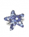 Effy Jewlery Balissima Splash Sapphire Starfish Ring, 2.8 TCW Ring size 7