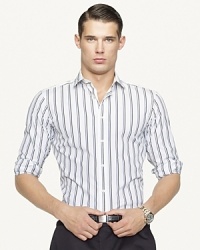 Ralph Lauren Black Label Sloan Stripe Cotton Poplin Sport Shirt - Slim Fit, Barrel Cuff