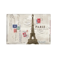 Fringe medium, rectangle transferware glass tray with Eiffel Tower painted figure. Dimensions are 12.25 x 8.5. Fringe medium, rectangle transferware glass tray with Eiffel Tower painted figure. Dimensions are 12.25 x 8.5.