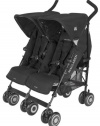 Maclaren Twin Techno Stroller, Black On Black Frame