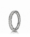 Sparkly and stackable, PANDORA's cubic zirconia eternity ring lights up your collection.