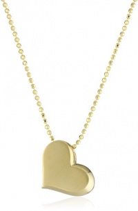 Alex Woo Little Princess Yellow Gold Heart Pendant Necklace Alex Woo Little Princess Yellow Gold Heart Pendant Necklace