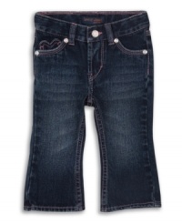 Sweet jeans. With comfy, straight styling, Levi's is destined to become her favorite brand too! Sweet jeans. With comfy, straight styling, Levi's is destined to become her favorite brand too!