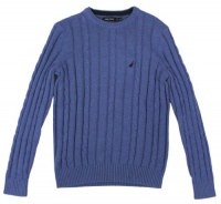Nautica Men's Cable Knit Crewneck Sweater Nautica Men's Cable Knit Crewneck Sweater