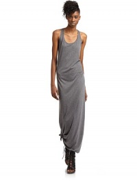 THE LOOKSleevelessTie at hemRacerback with small keyholeTHE FITAbout 57 longTHE MATERIALModalCARE & ORIGINHand washMade in USAModel shown is 5'11 (180cm) wearing US size Small. THE LOOKSleevelessTie at hemRacerback with small keyholeTHE FITAbout 57 longTHE MATERIALModalCARE & ORIGINHand washMade in USAModel shown is 5'11 (180cm) wearing US size Small.
