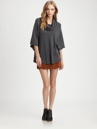 Luxe wool and cashmere knit in an easy-fit pullover with dropped shoulders and a draped cowlneck.CowlneckDropped shouldersOpen sleevesScoop hem70% wool/30% cashmereDry cleanImportedModel shown is 5'9 (175cm) wearing US size Small.This style runs true to size. We recommend ordering your usual size for a standard fit. Luxe wool and cashmere knit in an easy-fit pullover with dropped shoulders and a draped cowlneck.CowlneckDropped shouldersOpen sleevesScoop hem70% wool/30% cashmereDry cleanImportedModel shown is 5'9 (175cm) wearing US size Small.This style runs true to size. We recommend ordering your usual size for a standard fit.