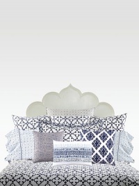 EXCLUSIVELY AT SAKS.COM. A classic hand-block printed collection of carpet blocks, the blue and white mixes well with walnut browns and indigos.55% linen/45% cottonHand-stitched edgingConcealed zip closure20 X 20Imported EXCLUSIVELY AT SAKS.COM. A classic hand-block printed collection of carpet blocks, the blue and white mixes well with walnut browns and indigos.55% linen/45% cottonHand-stitched edgingConcealed zip closure20 X 20Imported