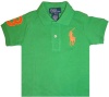 Infant Boy's Polo by Ralph Lauren Polo Shirt Green with Big Orange Pony (18 Months)