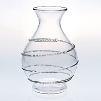 Juliska glassware is mouth-blown by artisans in the hills of Prague. The unique composition of Juliska glass allows it to be blown especially thin, making the glass an unexpected pleasure to drink from and to handle. Being handmade, no 2 pieces of Juliska are identical. Each will have its own individual character - small bubbles, slight color and size variations. Dishwasher-safe on warm gentle cycle with mild detergent. Larger or highly decorated pieces - wash by hand. Juliska glassware is mouth-blown by artisans in the hills of Prague. The unique composition of Juliska glass allows it to be blown especially thin, making the glass an unexpected pleasure to drink from and to handle. Being handmade, no 2 pieces of Juliska are identical. Each will have its own individual character - small bubbles, slight color and size variations. Dishwasher-safe on warm gentle cycle with mild detergent. Larger or highly decorated pieces - wash by hand.
