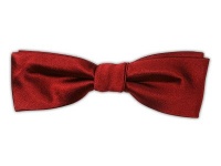 100% Silk Woven Red Solid Satin Slim Self-Tie Bow Tie 100% Silk Woven Red Solid Satin Slim Self-Tie Bow Tie