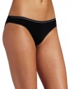 Calvin Klein Women's Naked Glamour Bikini Brief, Black, Medium