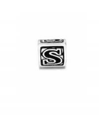 Say what you need to say. This sterling silver letter S bead adds a personalized touch to your necklace or bracelet. Donatella is a playful collection of charm bracelets and necklaces that can be personalized to suit your style! Available exclusively at Macy's.