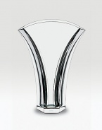 A sloping rim and fluid curves distinguish a finely crafted vase made of pure lead crystal. From the Gingko Collection 7½ high Hand wash Made in France