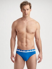 The cool breathability of cotton with a silky luxury you'll love. Logo elastic waistband 94% cotton/6% Lycra Machine wash Imported The cool breathability of cotton with a silky luxury you'll love. Logo elastic waistband 94% cotton/6% Lycra Machine wash Imported