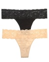 A flattering knit thong with an intricate floral lace waistband, a new style from Cosabella! Style #NEVER0341