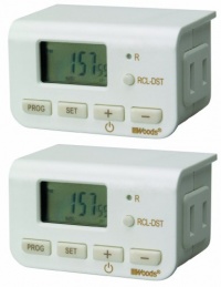 Woods 50007 Indoor Digital Lamp Timer, Daily Settings, 2-Pack Woods 50007 Indoor Digital Lamp Timer, Daily Settings, 2-Pack