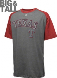 Texas Rangers Big & Tall Red Majestic Record T-Shirt Texas Rangers Big & Tall Red Majestic Record T-Shirt