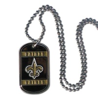 NFL New Orleans Saints Dog Tag Necklace NFL New Orleans Saints Dog Tag Necklace