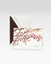 Thank that someone special with fluorescent white, folded note cards, printed with a calming watercolor design and the words thank you. The inside is blank so you can express your own gratitude.Includes 10 foldover cards and 10 lined envelopesBlank insideHigh-quality, fluorescent white cotton paperEach, about 4W X 5HMade in USA
